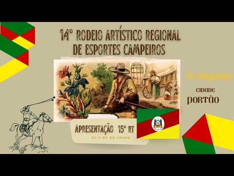 Apresentação da invernada Pre mirim do CTG Tropeiro da Serra no 14 Rodeio Artístico da 15 RT