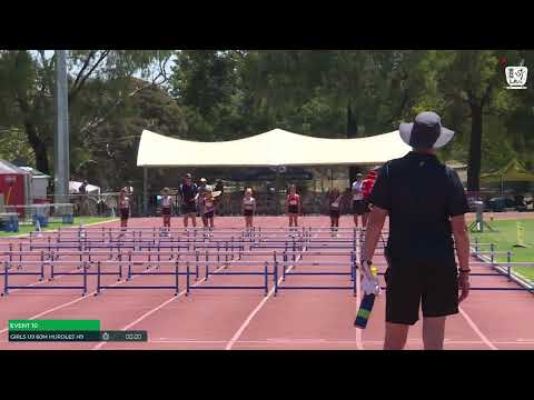 Girls U9 60m Hurdles Heat 9: 2024-25 State Combined Event Championships