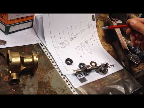 Disassembly and assembly of a Johnson F4B Seawaterpump