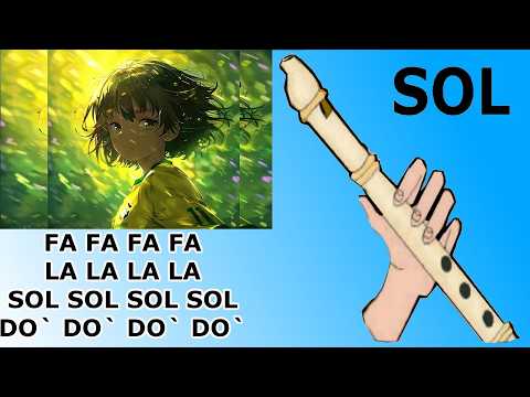 Atlxs, Passo bem solto, flauta dulce fácil, tutorial animación, Empanada phonk, easy flute recorder