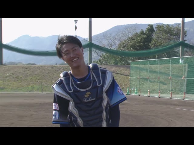 【春季キャンプ】ライオンズ・古市尊 「いつもよりしんどい…」特守の後もカメラには笑顔を見せる  2024年2月12日 埼玉西武ライオンズ