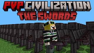Minecraft but I join the ENEMY of PVP CIVILIZATION