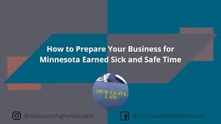 How to Prepare Your Business for Minnesota Earned Sick and Safe Time