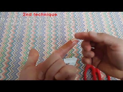 Orthopaedic surgeon introduces how to wrap a bandage  on an injured finger#1( 2 methods of band-aid)