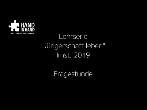 Jüngerschaft leben – Fragestunde