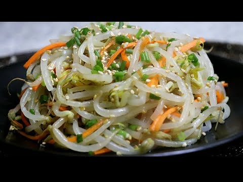 초간단 숙주요리[숙주나물무침]숙주나물,콩나물 아삭함은 물론 시간이지나도 오동통한 특급비법공개!