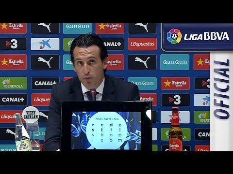 Rueda de Prensa de Emery tras RCD Espanyol (1-3) Sevilla FC - HD