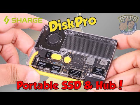 Sharge DiskPro : The Portable SSD & Multiport Hub that’s the size of a card holder! - REVIEW