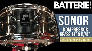 Video thumbnail for SONOR KOMPRESSOR BRASS 14’’ x 5,75’’ - Demo | Batterie Magazine # 206 by BATTERIE.BATTEUR MAGAZINE