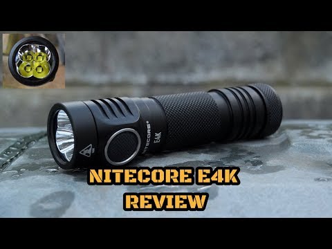 FLASHLIGHT EXPLORER SERIES/4400 LUMENS E4K NITECORE video