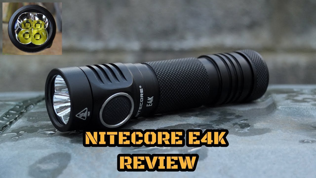 Lanterna Nitecore E4K 4400 Lumens + Bateria IMR 21700 5000mah