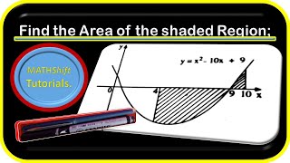 How to find area under a curve by Integration.-Example 3