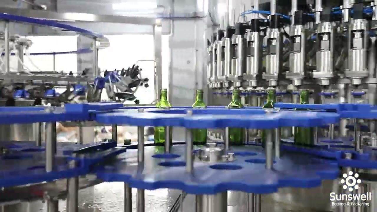 15000bph 1LHigh Capacity Glass and Plastic Pet Bottle Olive Oil Rotary Filling Machine