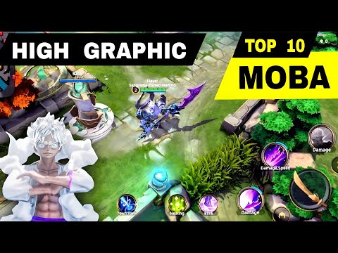 Top 10 HIGH GRAPHIC MOBA Games Mobile | Best MOBA Games You Must ANTICIPATED !!