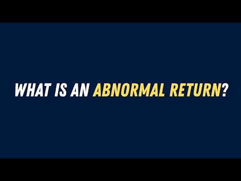 What Is an Abnormal Return? | Abnormal Return Explained Simply