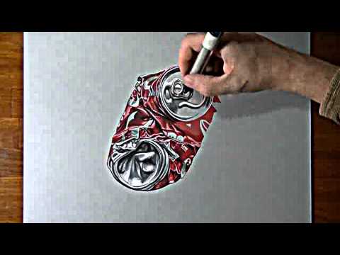 Drawing timelapse: a bottle of Oddka vodka - hyperrealistic art Marcello Barenghi  Marcello Barenghi