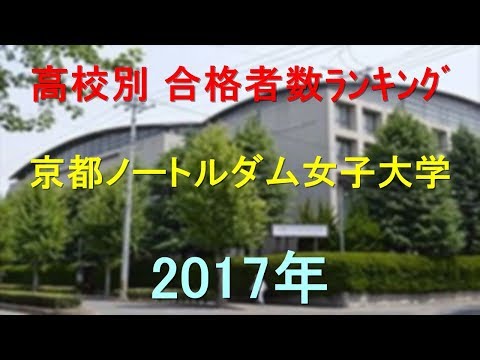 臨床検査学科 京都ノートルダム女子大学 高校別合格者数ランキング 2017年【グラフでわかる】