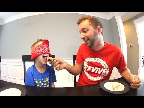 FATHER SON WEIRD FOOD TEST!