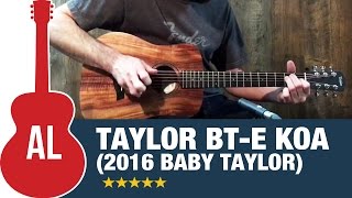 Video thumbnail for Taylor BT-e Koa with Electronics (New 2016 Baby Taylor) by Acoustic Letter