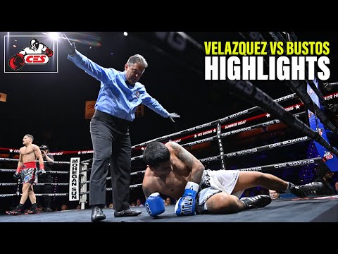 ANTHONY VELAZQUEZ VS MARIO BUSTOS HIGHLIGHTS | CES BOXING