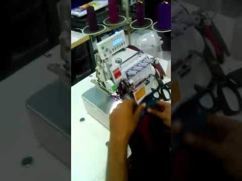 Computerized overlock sewing machine