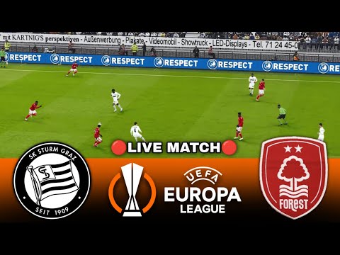SK Sturm Graz vs Nottingham Forest UEFA Europa League 2025/26 Full Match - Video Game Simulation
