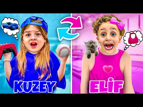 KUZEY ELIF, WE CHANGED LIVES IN 24 HOURS?! ELIF BECAME KUZEY!! KUZEY BECAME ELİF!!