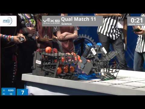 VEX Worlds 2016 - VEXIQ Middle School - Science - Qual 11 (929D 13) 96