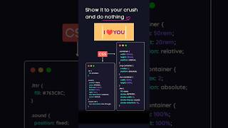 I Love you ❤️ Html css only /Animetion code 23 #status #shorts #viral