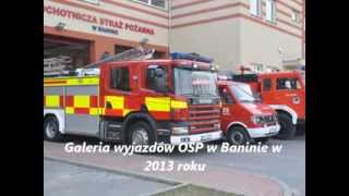 preview picture of video 'OSP w Banine - Galeria Wyjazdów 2013'