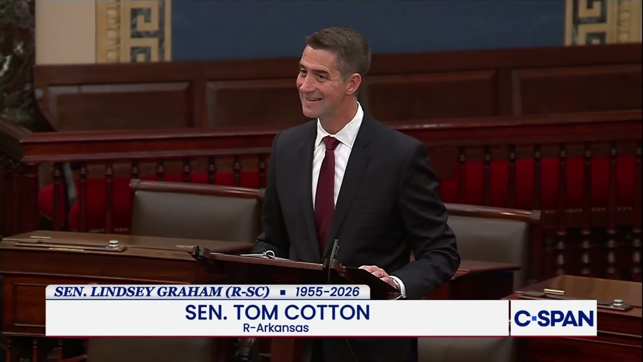 Video: Sen. Tom Cotton delivers tribute to late Sen. Lindsey Graham on C-SPAN