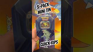 3-Pack Pokemon Tin (Quick Rips) #pokemon #pokemoncards #pokemontcg #pokemoncommunity #youtubeshorts