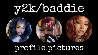 profile picture ideas | y2k/baddie pfp