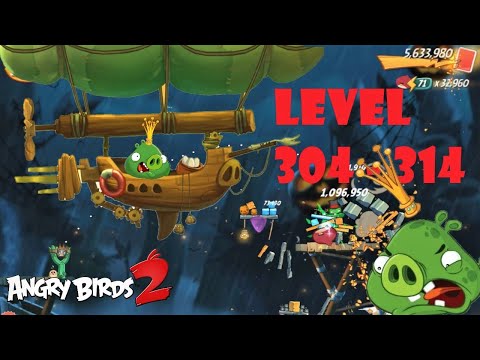 ANGRY BIRDS 2  LEVEL 304 - 314 (SNOTTING HILLS) - BOSS LEVELS - #roviogamerz