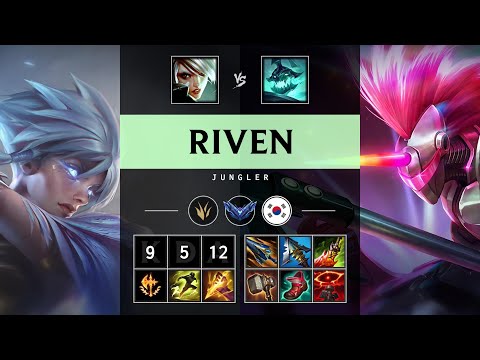Riven Jungle vs Hecarim - KR Diamond Patch 25.13