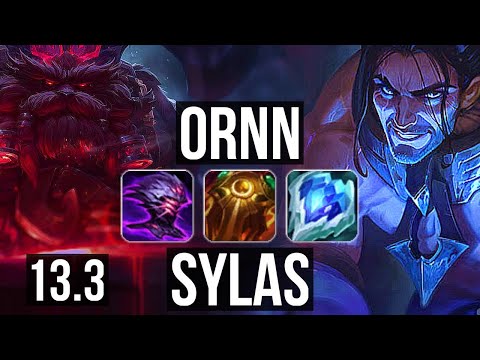 ORNN vs SYLAS (MID) | 0/1/16, 600+ games, 900K mastery | KR Master | 13.3