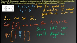 Ch 4.11 - Linear Algebra - Conditions For Diagonalization
