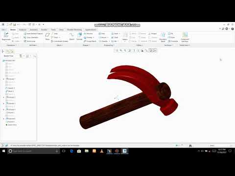 How to make Hamer in PTC creo parametric 3.0