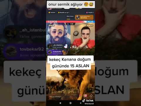 Kekeç Kenan Onur Sermik' ile yayında doğum gününde 1m400k hediye😂😂👏👏