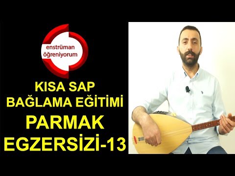 Kısa Sap Bağlama Eğitimi - Egzersiz 13 (Dağlara Gel Ara Geçiş) ( English Subtitles)
