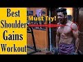 How to get BIGGER SHOULDER | 5 Exercise FOR HUGE SHOULDER GAINS