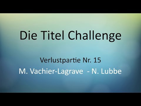 Titel Challenge November 2018: MVL - N.Lubbe