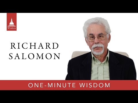 One Minute Wisdom: Richard Salomon on the Gandhara Manuscripts as Relics