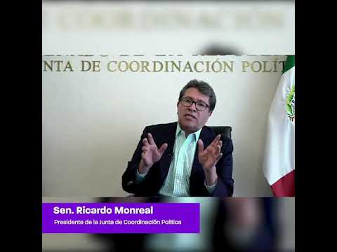 Sen. Ricardo Monreal Ávila. Presidente de la Junta de Coordinación Política.