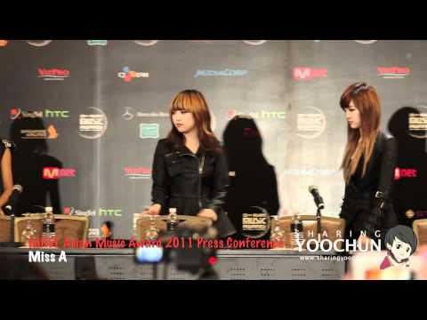 111129 MNET Asian Music Award (MAMA) 2011 Pre Press Conference - Miss A 2