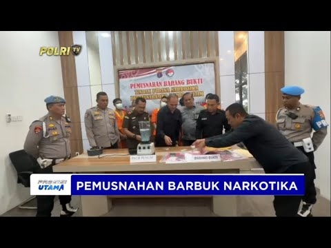 POLDA KALTIM PEMUSNAHAN BARBUK NARKOTIKA