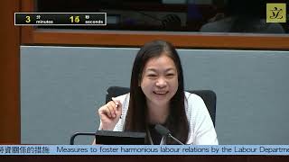 【人力事務委員會︳勞工處促進和諧勞資關係的措施︳議會發言節錄】2025年10月14日
