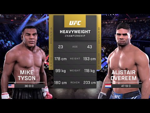 Mike Tyson vs Alistair Overeem Full Fight - UFC 5 Fight Of The Night