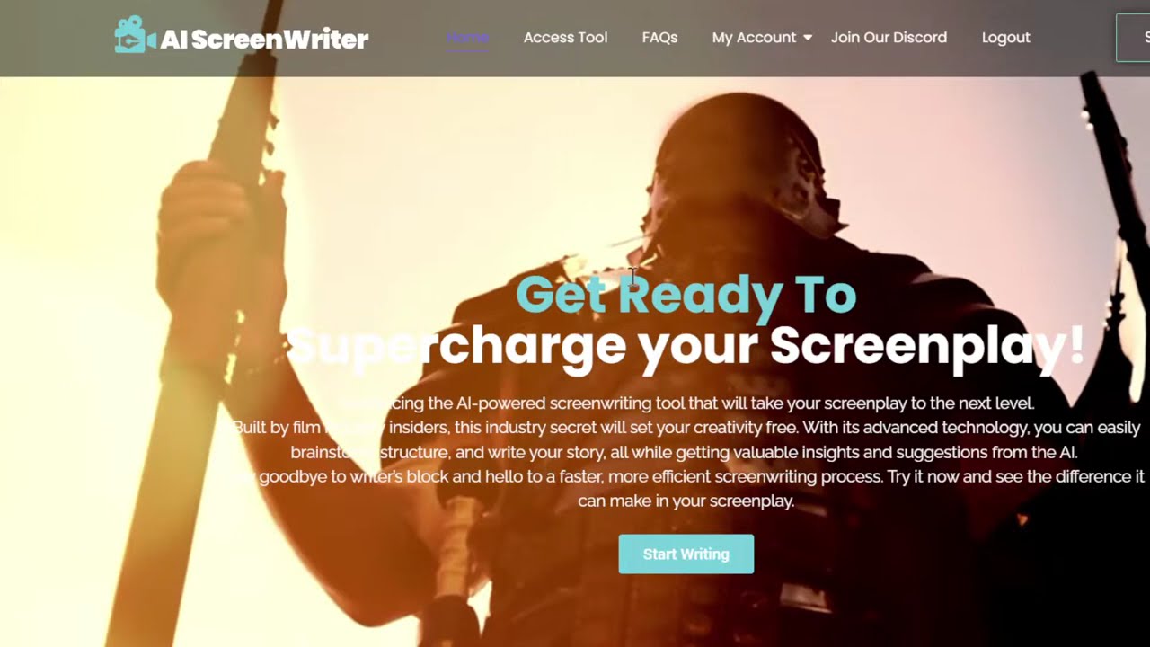 How to access the AI Screenwriting tool