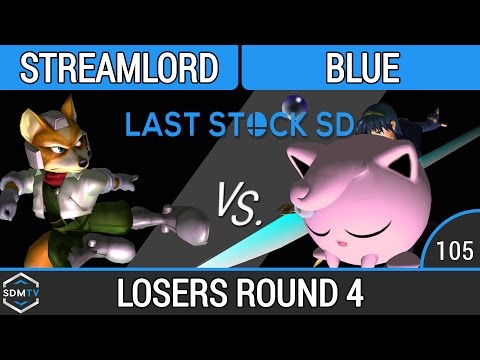 LSSD 105 - OXY | Streamlord (Fox) vs. TG | Blue (Puff/Marth) - SSBM LR4 - Smash Melee